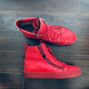 Men’s Guiseppe Zanotti Red Sneakers